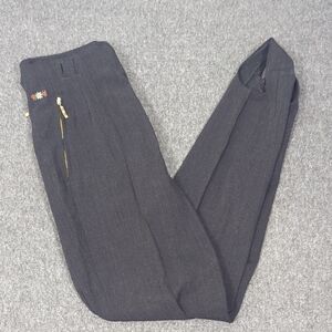 Elegant Black Women's Pants with Embroidery